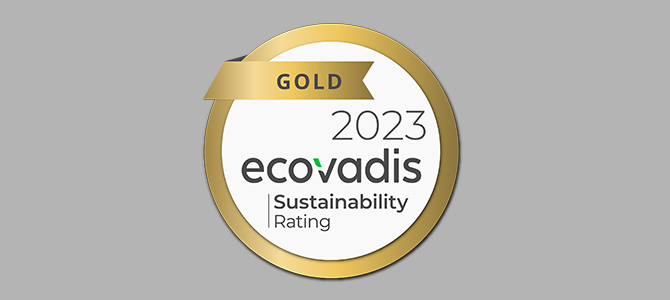 Medaille Ecovadis 2023 quer
