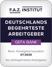 FAZ-Siegel_Begehrteste Arbeitgeber_2025_GEFA BANK FAZ-Siegel_Begehrteste Arbeitgeber_2025_GEFA BANK